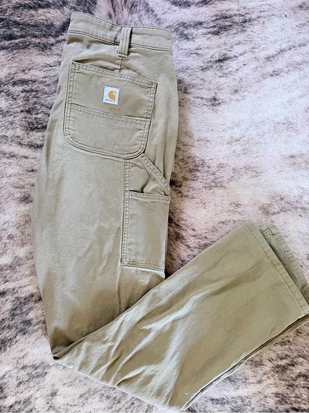 Carhartt Women's Khaki Straight Leg Utility Jeans
